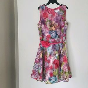 Children's Place Fancy Flower Belt Dress
